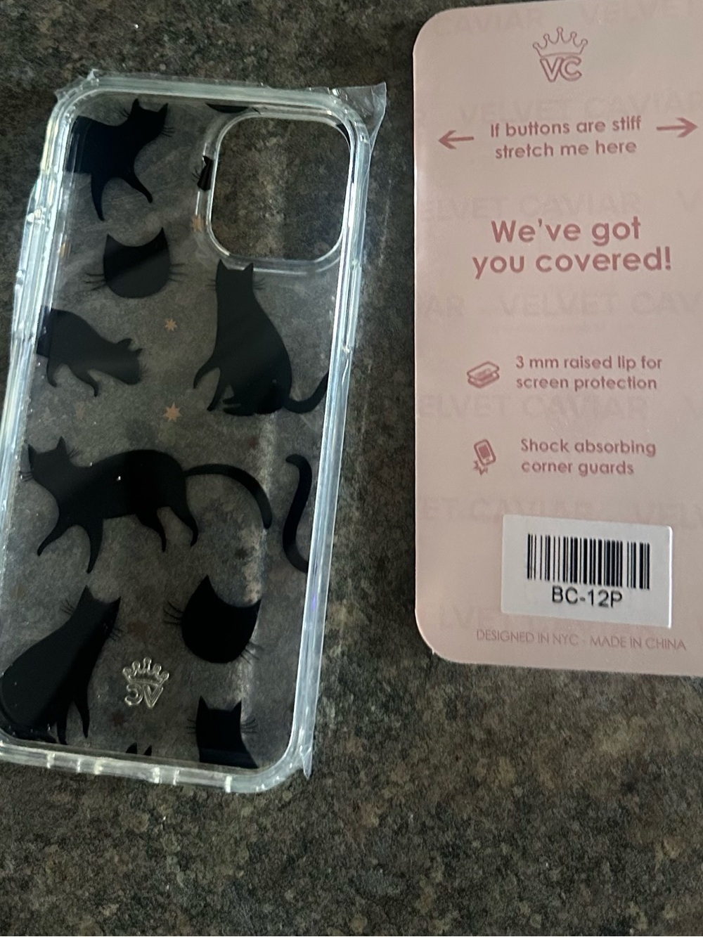 Velvet Caviar Protective Phone Case with Black and White Design - Picture 8 of 8